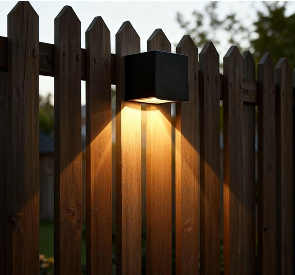 Waterproof Outdoor LED Solar Wall Lights for Garden and Patio Decoration