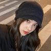Wool Hat Breathable Autumn And Winter Couple Men Women Lazy Knitted Pile Hat
