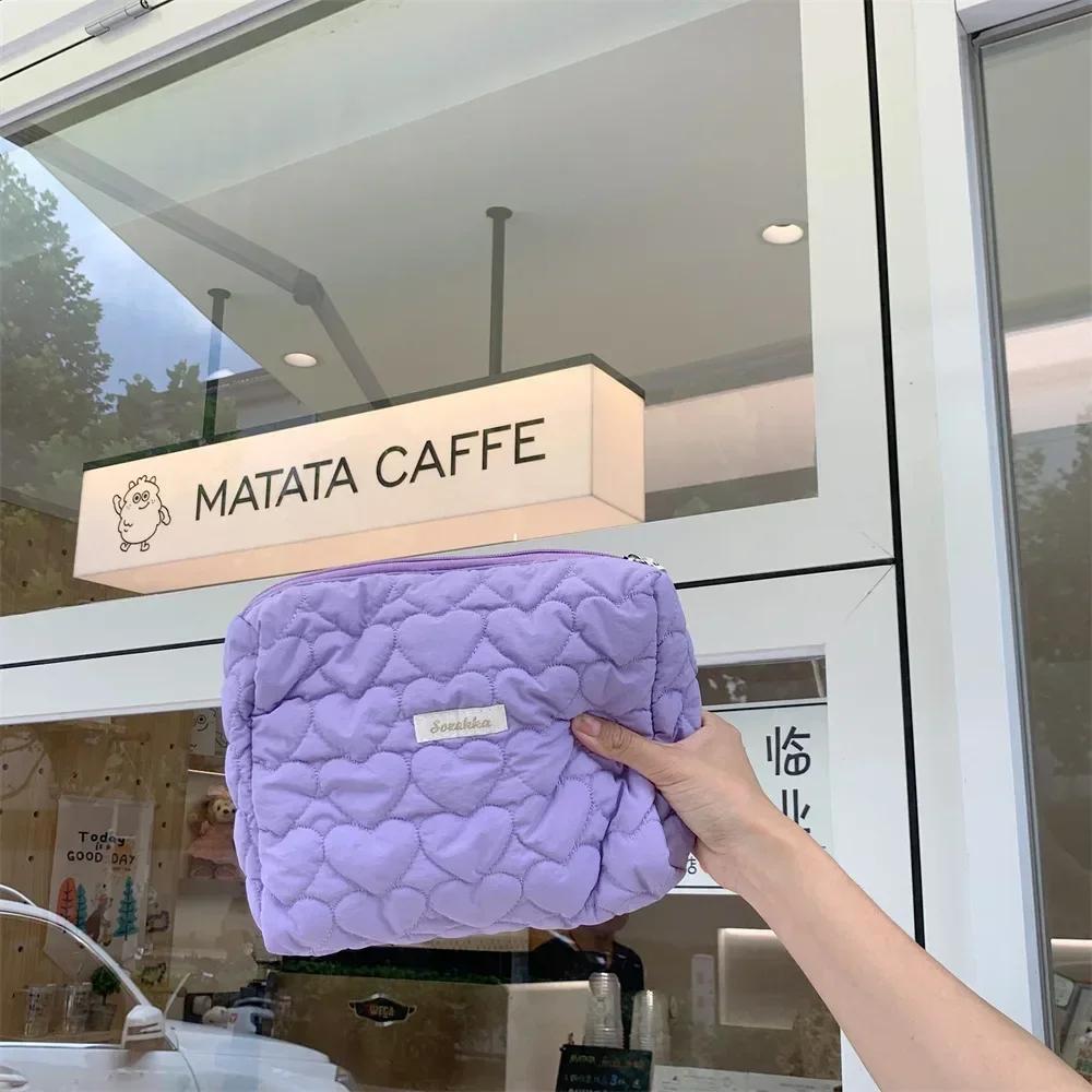 New Flower Pattern Women Makeup Bag Toiletries Cosmetic Organizer Zipper Bag Travel Wash Pouch Cosmetic Bag Female Make Up Bags