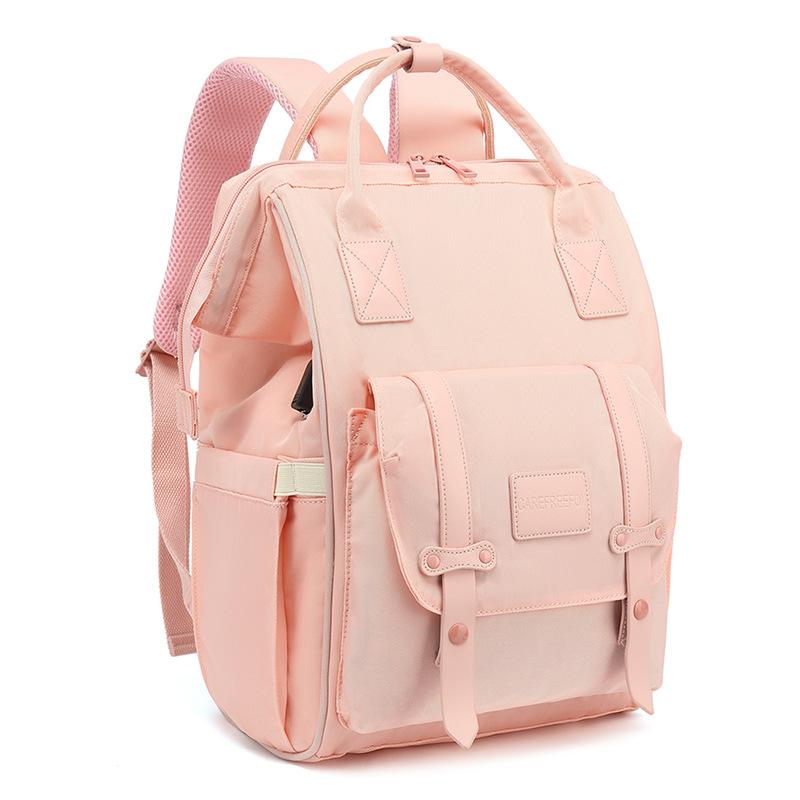 Baby Nappy Bag Mummy Bag Backpack Waterproof Storage Handbag Outdoor Travel Mommy Maternity Bag for Baby Stuff 2 Layer Gray