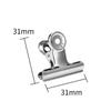 31mm Silver Round Metal Hanging Ticket Clips for Office Stationery
