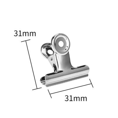 31mm Silver Round Metal Hanging Ticket Clips for Office Stationery