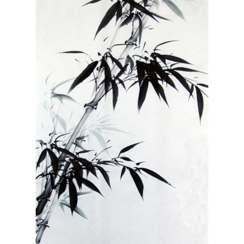Gerahmtes Bambus-Kunstposter Dekorative Wandmalerei