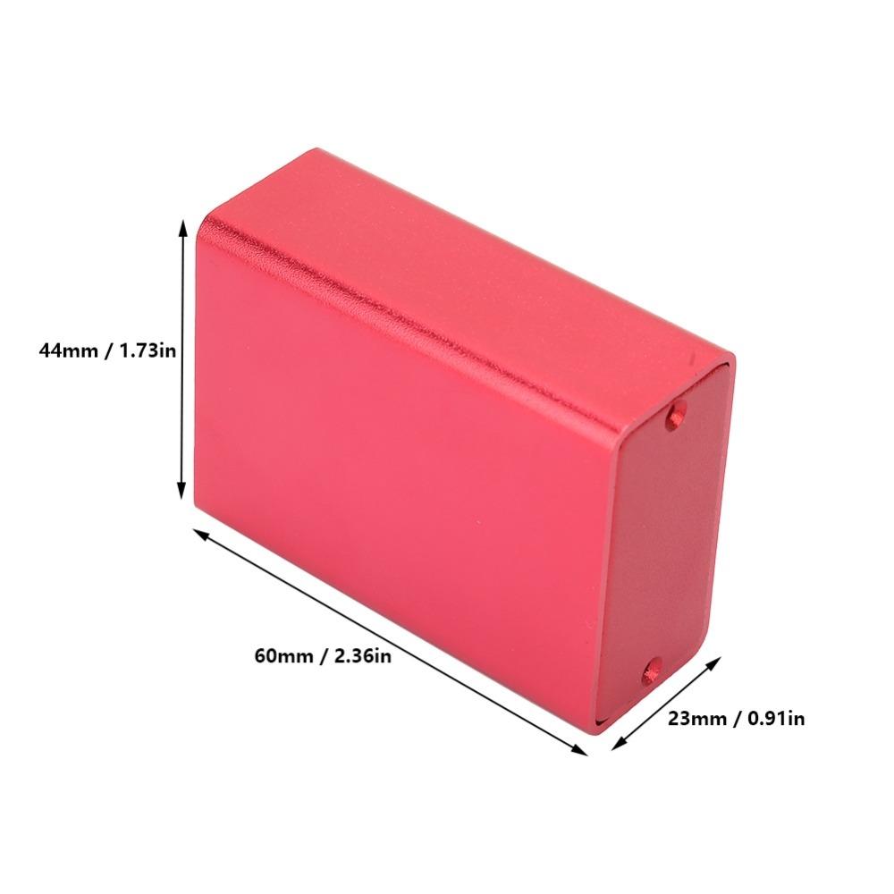 23*44*60mm Aluminum Box Frosted Red Aluminum Electronic Project Enclosure Case Circuit Board Instrument Box