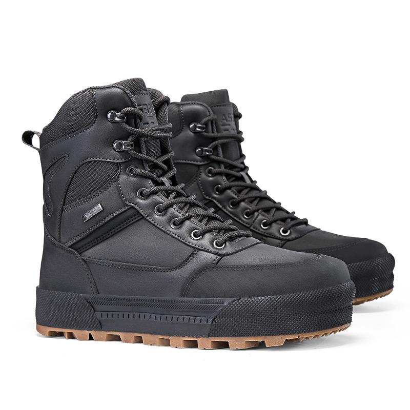 Men's Boots Outdoor Boots Lace-Up Motocross Boots Mountaineering Hiking Desert Waterproof Work Safety Shoes