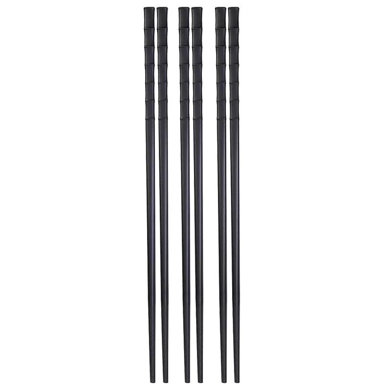 Metal Alloy Chinese Chopstick Reusable Non-slip Sushi Food Chop Sticks Japanese Korean Chopsticks Kitchen Tableware Accessories