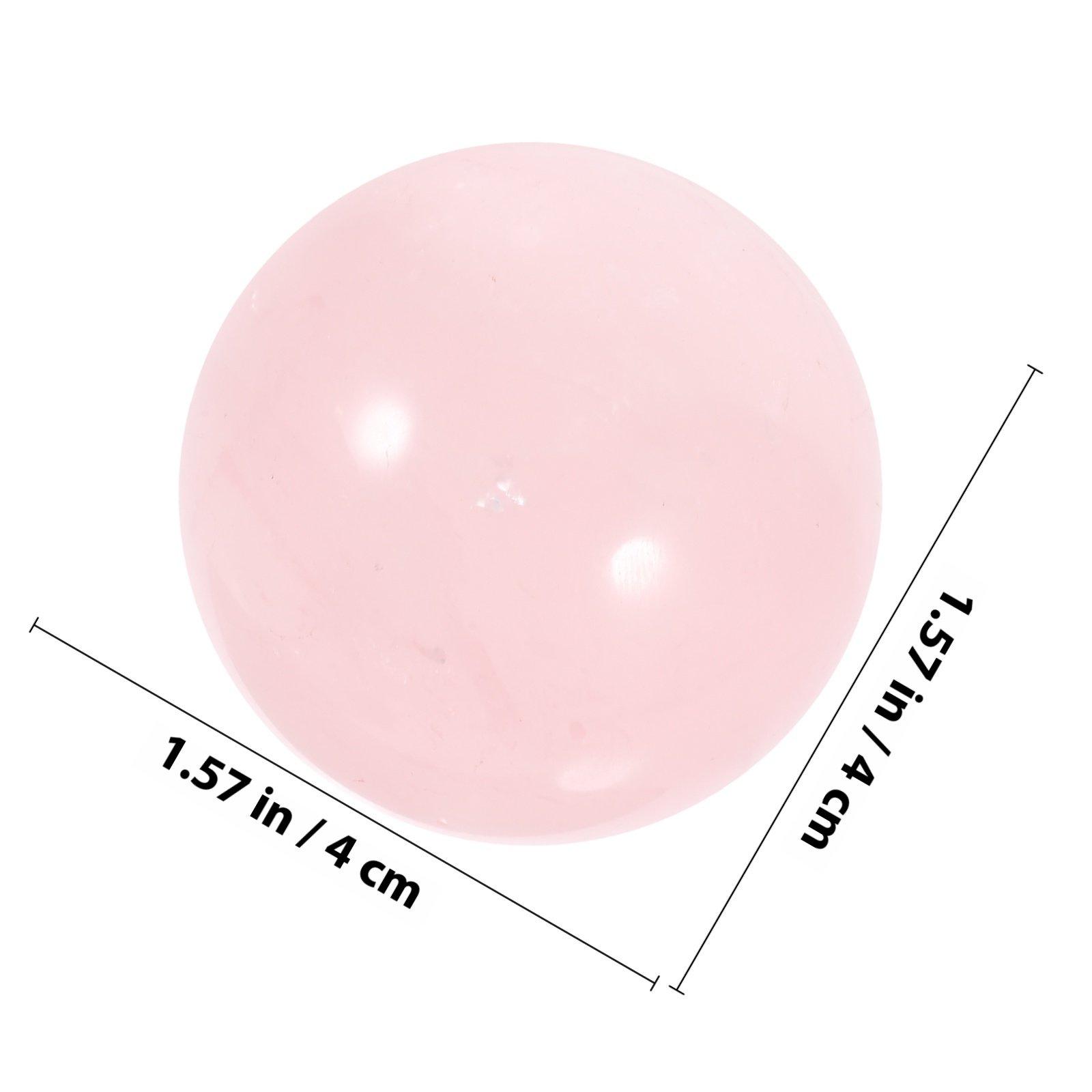 

1 шт. 3 см Розовый Хрустальный Шар Украшение Премиум Розовый Хрустальный Декор с Деревянной Подставкой Элегантное Настольное Украшение для Спальни Гостиной 3X3cm
