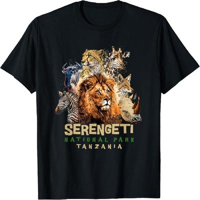 Zvířata v Národním parku Serengeti Safari Tanzanie Tričko