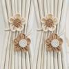 Rope Curtain Holdbacks Sunflower Curtain Tiebacks Floral Design