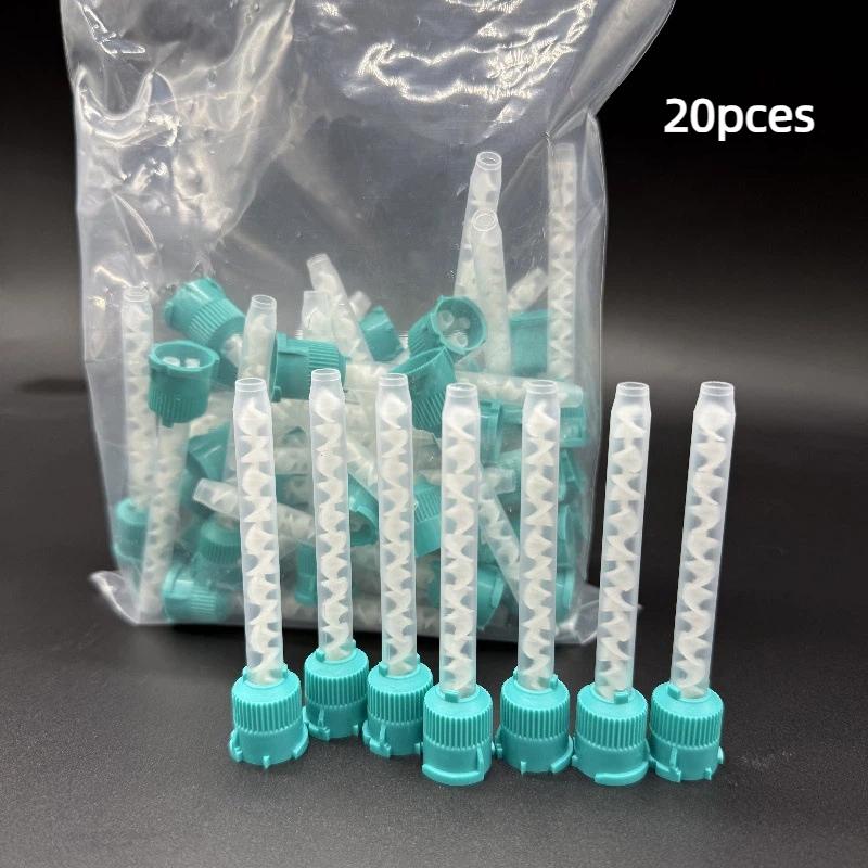 Dental Impression Mixing Tips Set 5 10 15 20Pcs Disposable and Safe for Dental Lab Denture Preparation