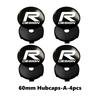 Jhmcr2 For Volvo 4pcs Car Wheel Hub Center Cap Universal Anti-Dust Protective Cover AWD V50 S60 XC60 S40 XC40 XC90 V60 S80 S90 V90 C30