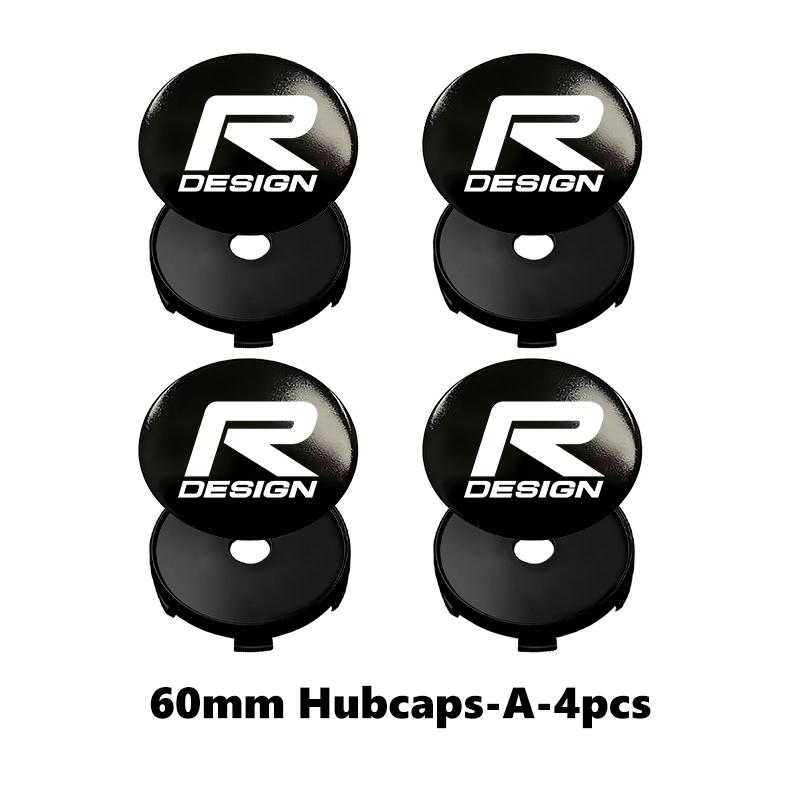 Jhmcr2 For Volvo 4pcs Car Wheel Hub Center Cap Universal Anti-Dust Protective Cover AWD V50 S60 XC60 S40 XC40 XC90 V60 S80 S90 V90 C30