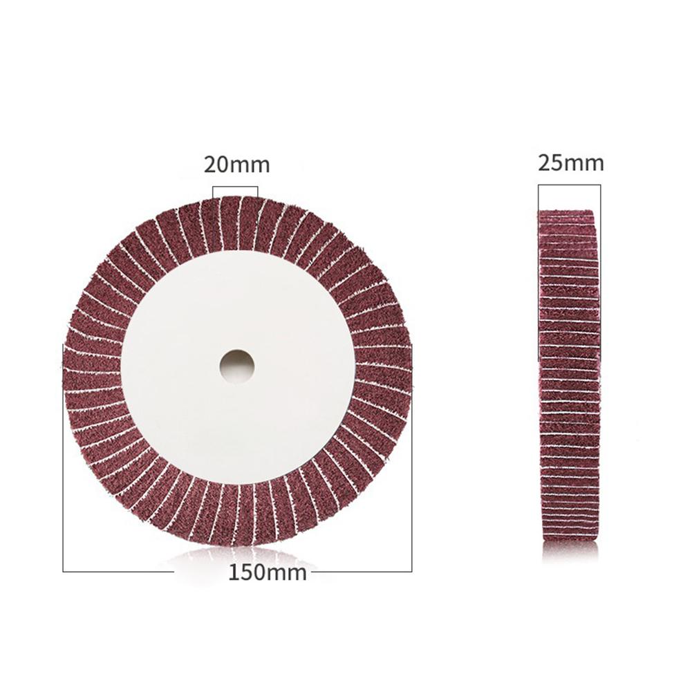6inch Non-woven Flap Scouring Pad Grinding Wheel Polishing Disc Nylon Abrasive Household Power Manual Tool Accessories