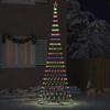 LED Christmas Tree with 455 LEDs Multicolored 399 cm Metal
