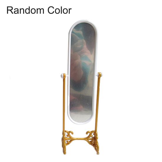Girl Doll Toy Wardrobe Rotatable Fitting Full-length Mirror Furniture