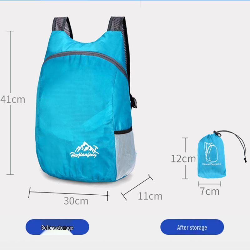 Foldable Water-Repellent Travel Backpack: Large Capacity Outdoor & School Bag for Men and Women