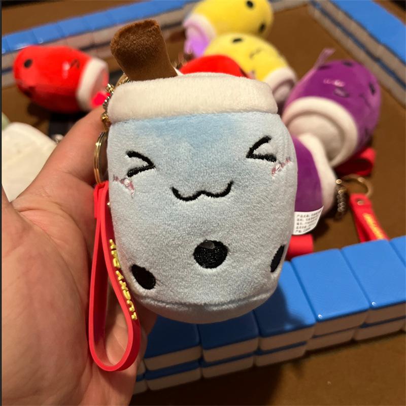 

Новая Милая Маленькая Кукла-Чашка Молочного Чая Милый Брелок Подвеска Подвеска для Книжной Сумки Плюшевая Игрушка 10cm milk tea pendant (red leather rope)