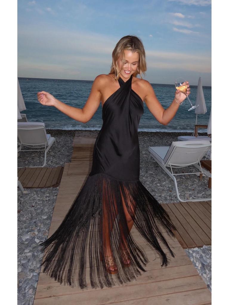 Abito con frange a halter europeo - Moda da donna sexy e comoda