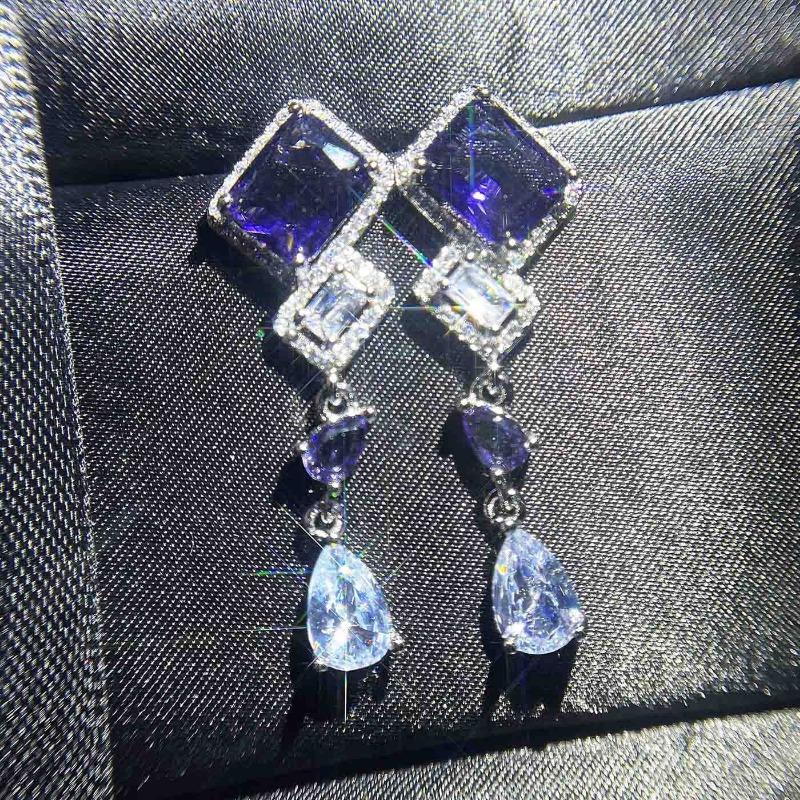 Sace Gems Klassische Kupferlegierungs-Zirkon-Ohrringe für Frauen, Hochzeit, Party, Geschenke