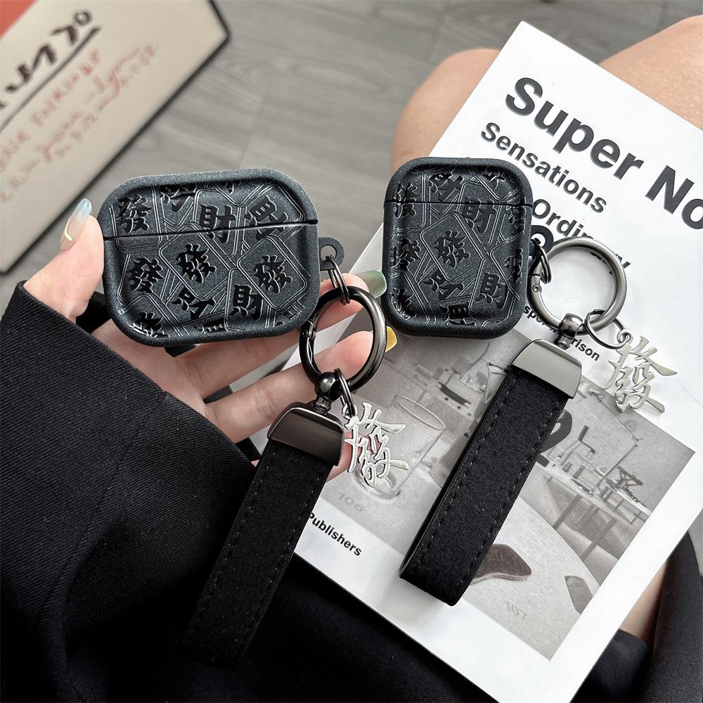 Fuzzy gray AirPods Pro1 generation Apple Bluetooth headset case 1/1/1 generation cartoon protective case
