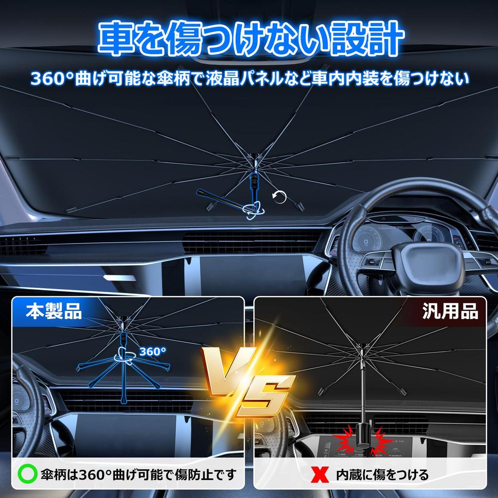 Reinforced Windshield Sunshade for Honda Step WGN and RP8 UV Flexible Light Easy Installation and Car Storage Bag [2025 Edition, 360° Rotation] RP6,
