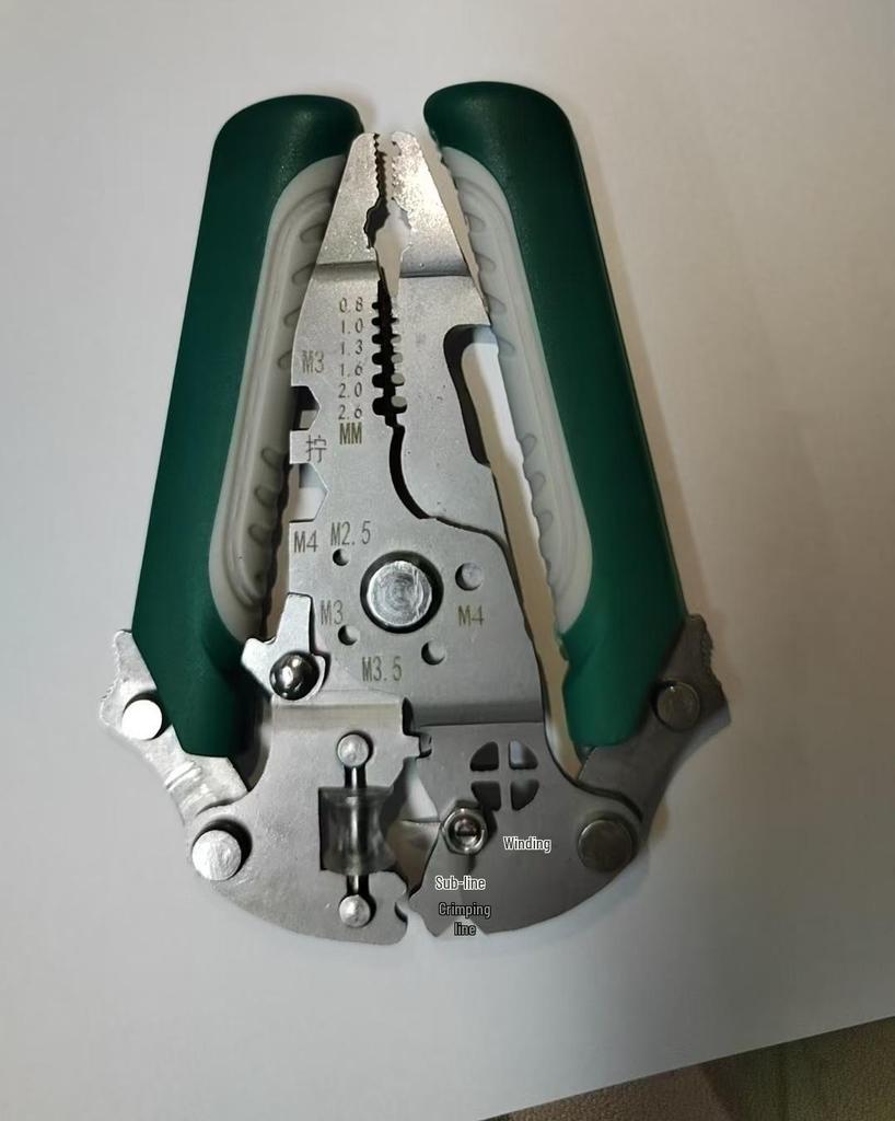 26-in-1 Multi-Function Electrician Wire Stripper: Foldable Tool for Stripping, Pulling, and Splitting Wires