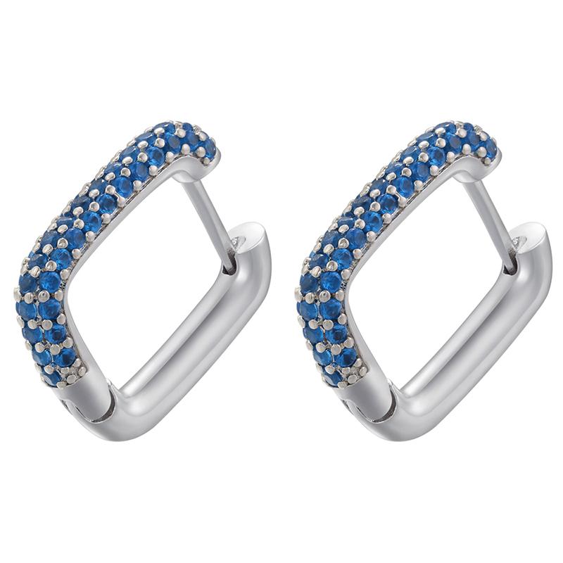 Hoop earrings gold color silver color small hoop earrings crystal women rainbow earrings Fashion jewelry wholesale VE144