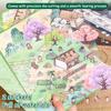 3D Miniature Scene 3D Stickers Multi Style Visual Stacking Sticker Landscape Notebook Sticker