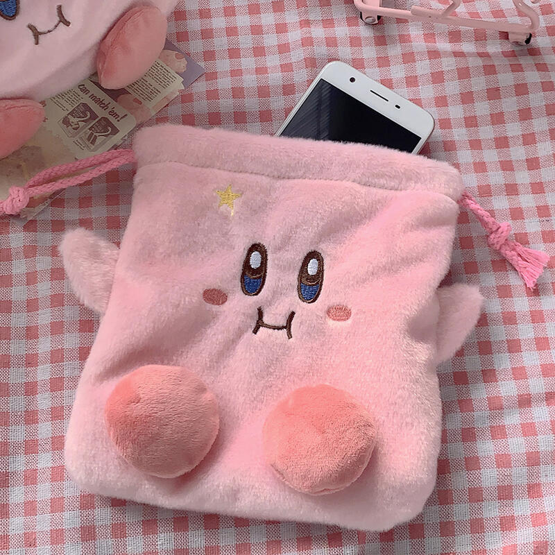 Cute Kirby Pouch Travel Portable Multipurpose Poggle Mi