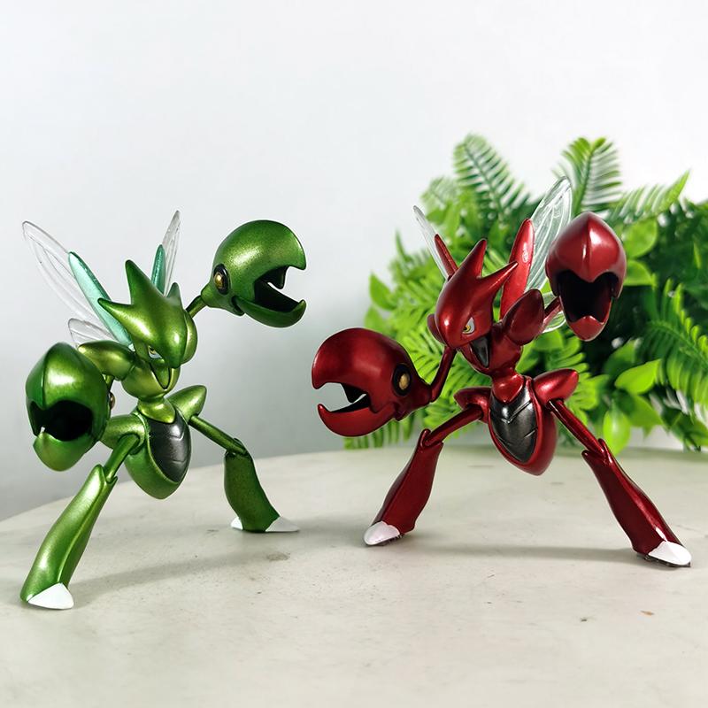 9cm Anime Pokemon Figure Scizor Action Figure Pvc Collection Model Toys For Children Boys Gifts Desktop Decoration