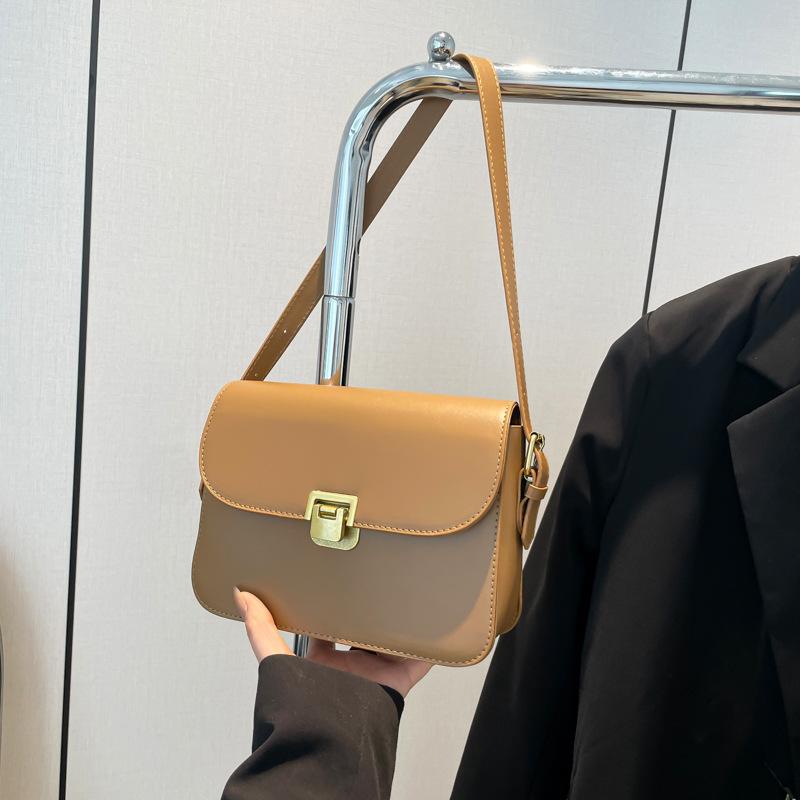 Temperament Women's Bag Women's 2025 New Versatile Fashion Simple Messenger Bag Retro Foreign Style Shoulder Small Square Bag