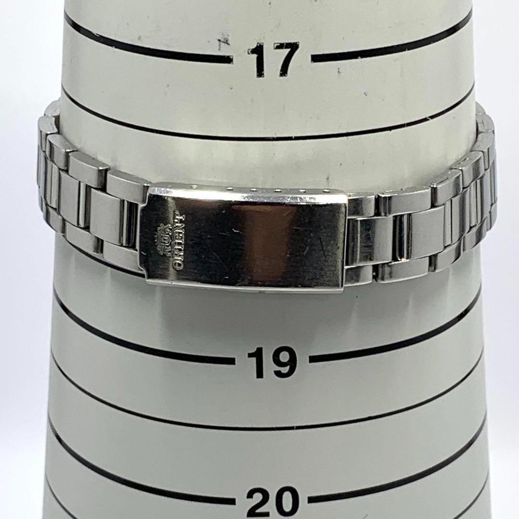Used 766 [Battery Replaced and Cleaned] Working Item ORIENT Orient Ladies Watch Silver Date Quartz Popular Rare Vintage