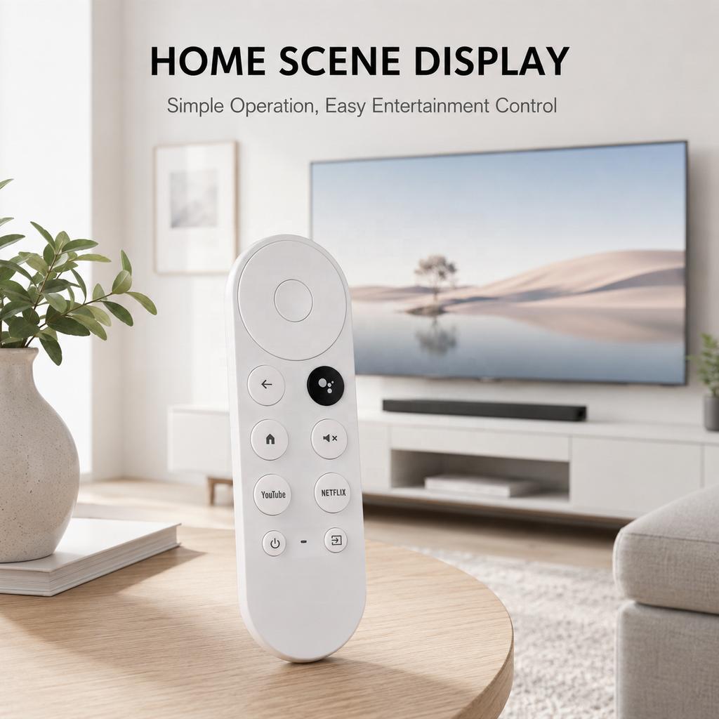 GOOGLE TV Remote Control with 8-12m Range 4 Buttons