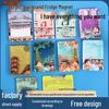 Acrylic Quicksand City Memory Travel Fridge Magnet Souvenir