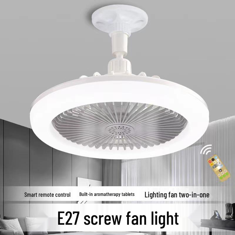 Nordic E27 Remote Control Fan Chandelier with Universal Mesh Cover