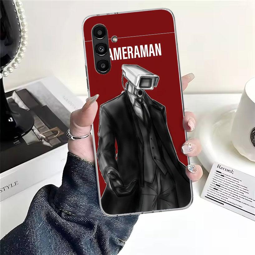S-Skibidi Toilet Mobile Cell Phone Case For Samsung Galaxy A13 A14 A15 A16 A17 A53 A54 A55 A56 A57 A33 A34 A35 A36 A37 A23 A24 A