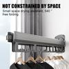 Clothes Drying Rack  Aluminum Alloy Folding Drying Rack Wall-mounted Collapsible Drying Rack Space Saver Clothes Dryer