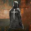 Men's Halloween Printed Loose Fit Zip-Up Hoodie Sweatshirt Cardigan