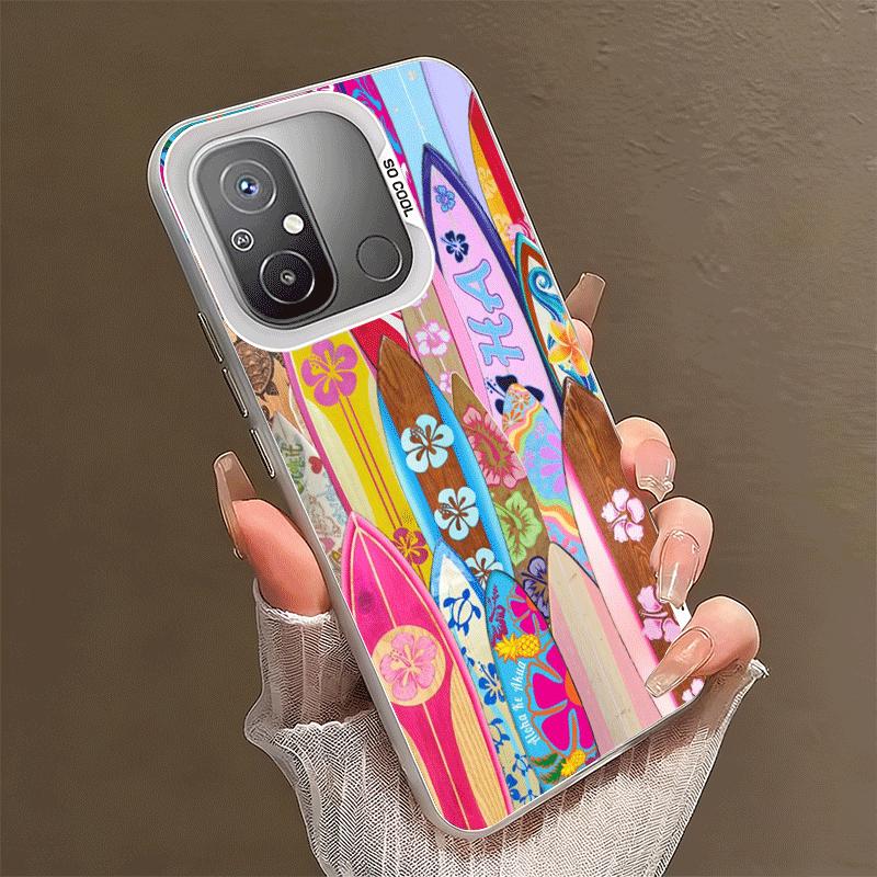 Surfboard Surfing Surf Summer Shockproof Phone Case for Xiaomi Poco X7 X6 X5 X3 Pro F7 Ultra M8 Redmi 15C 15 14C 13C 12C 10C 13