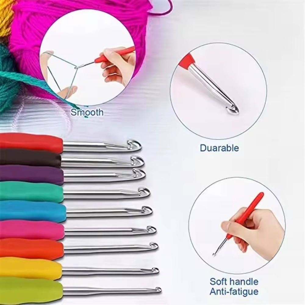 130pcs/set Weaving Accessories Knitting Crochet Hook Set DIY Sewing Tool Women