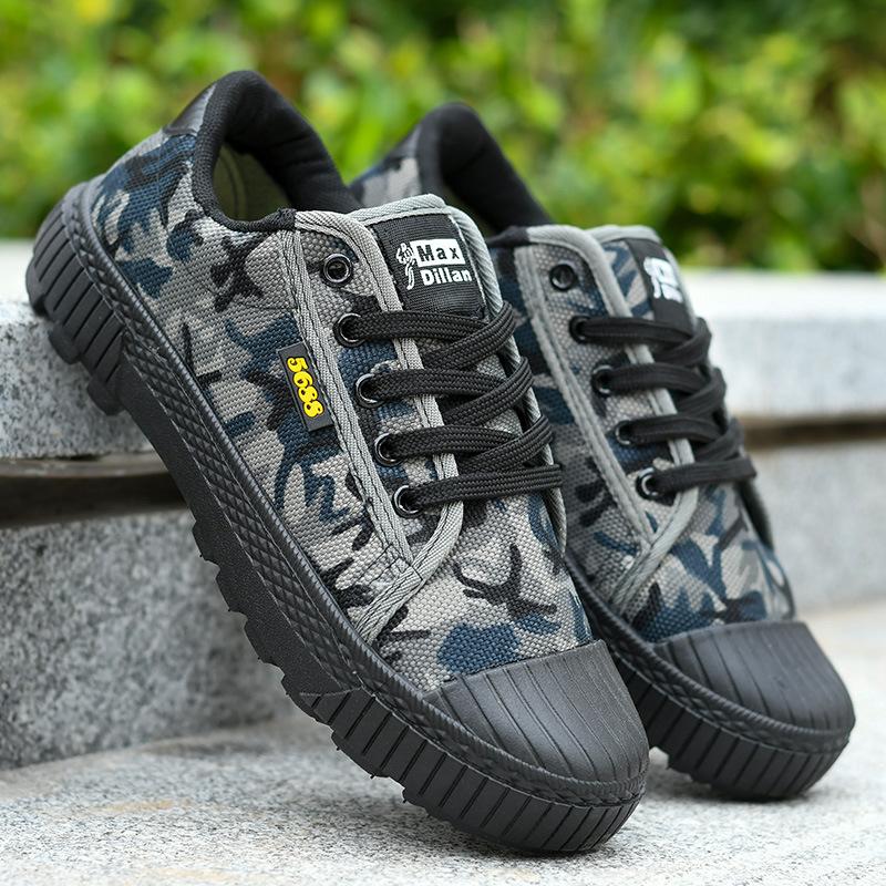 [Manufacturer] Canvas Shoes Are Durable, Wear-resistant, Breathable and Comfortable Soft Sole Construction Site Physical Fitness Training