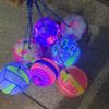 Inflatable LED Luminous Football Toy 20CM PVC Childrens Ball Outdoor Glowing Dark Light Up Sports Beach