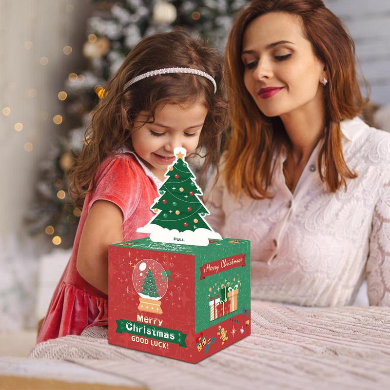 Christmas Money Boxes Pull Out Money Boxes Happy Christmas Money Box Fun Holiday Cash Box Funny Festive Creative Christmas 12x12x12cm