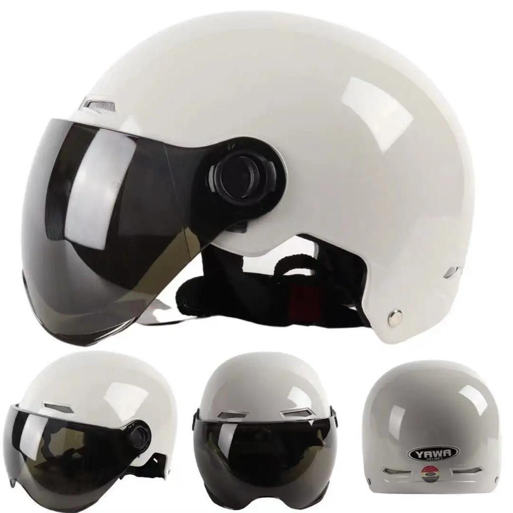 Helmet For Electric Motorcycle Man Woman Helmet Sun Protection Anti-UV Lightweight Half Helmet 4 Layers Of Protection Moto Casco