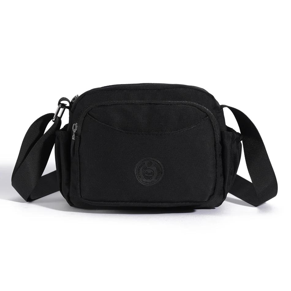 Small canvas crossbody bags for women multi-pocket bags casual shoulder bags messenger bags