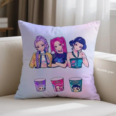Dämonenjäger Anime Kissenbezug Kpop Sofakissenbezug Niedliche Kpop Dekoration Für Ihr Wohnzimmer