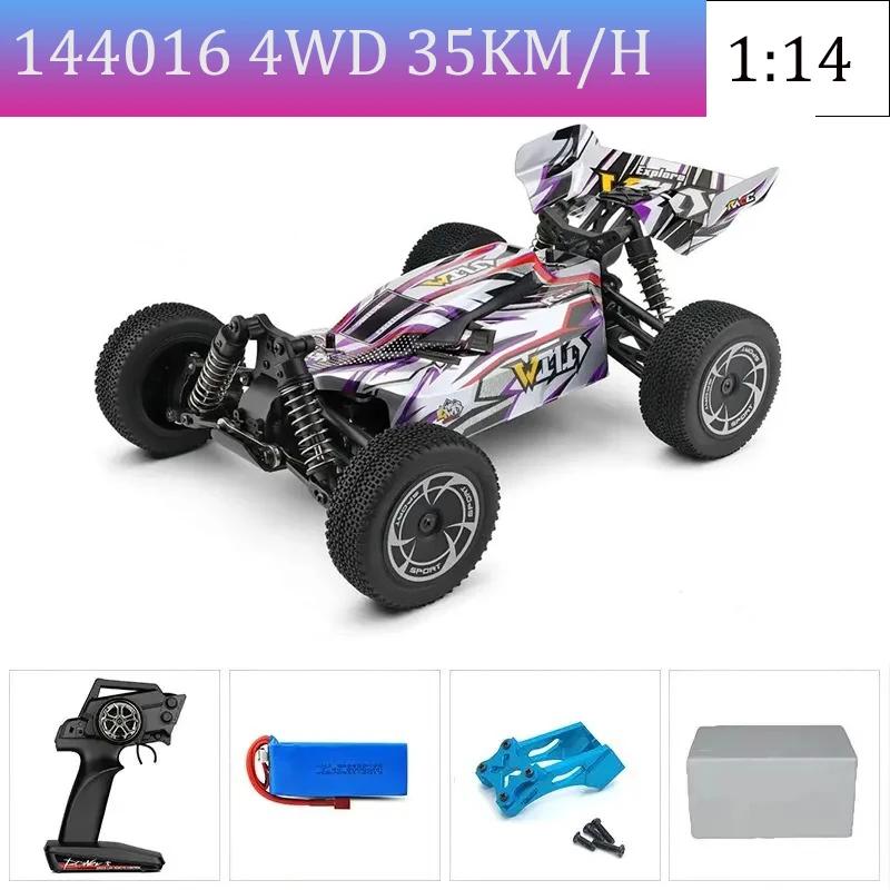 WLtoys144010 4WD Model with A Top Speed of 75 Km/h 1:14 Scale, High-speed Remote-controlled Off-road Drifting Racing Car for Boy