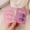2pcs/set Cute Cartoon Dolphin BB Hair Clip For Children Girls Versatile Bangs Hair Clip Fashion Side Clip Hair Accessories Gifts