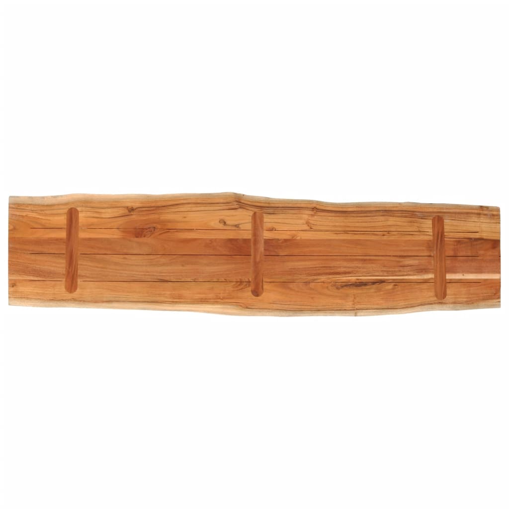 Table Top 180 x 40 x 3.8 cm Rectangular Solid Acacia Wood Live Edge