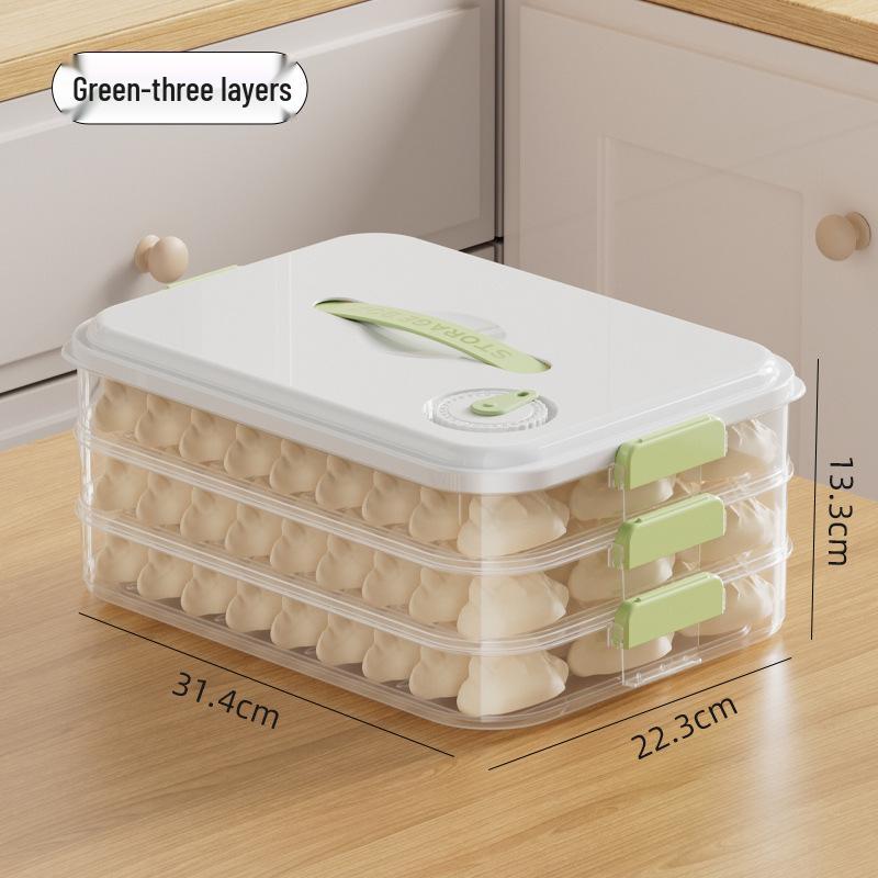 Teigtaschen-Aufbewahrungsschale: Gefriergeeigneter Behälter in Lebensmittelqualität für schnelles Einfrieren von Wontons und Knödeln